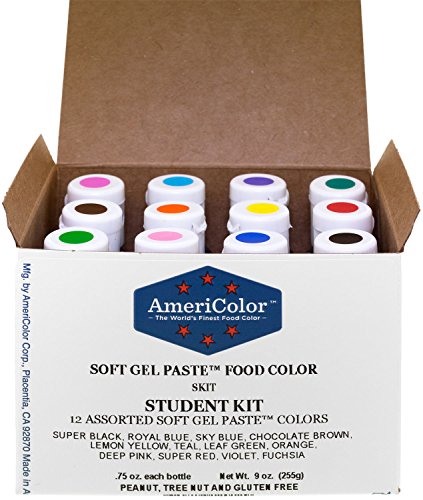 Americolor Soft Gel Paste Student Color Kit 12 pc.