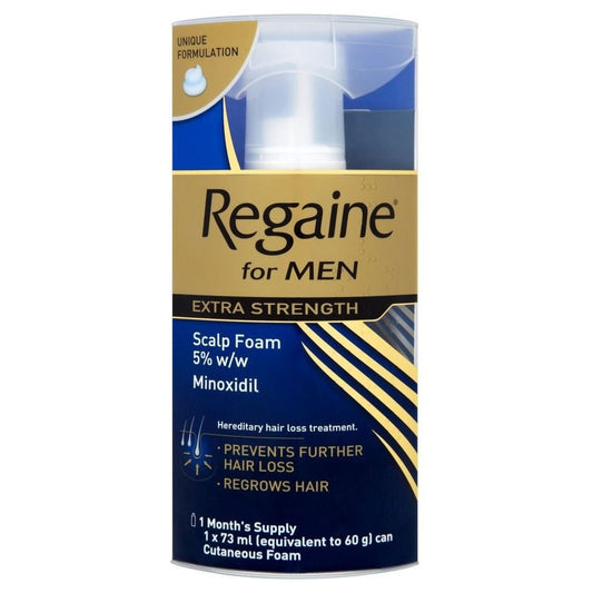 Regaine for Men Extra Strength Scalp Foam - 1 Month Supply (73ml) - Pack of 6