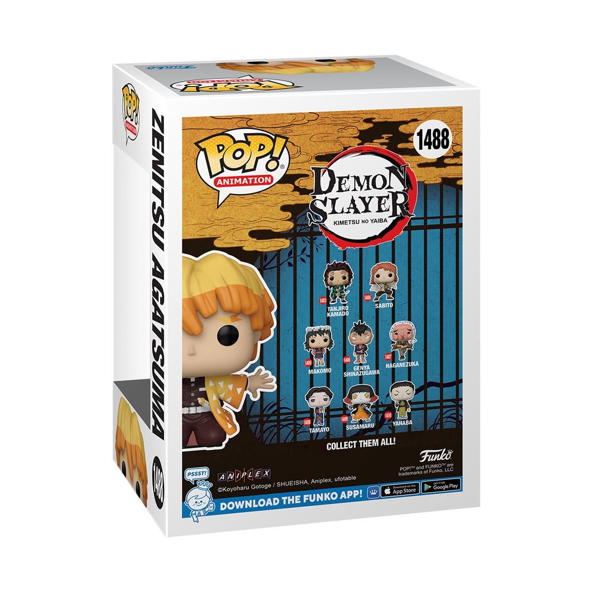 Funko POP! Animation - Demon Slayer - Zenitsu - (Laying) - Collectable Vinyl Figure - Gift Idea - Official Merchandise - Toys for Kids & Adults - Anime Fans - Model Figure for Collectors and Display