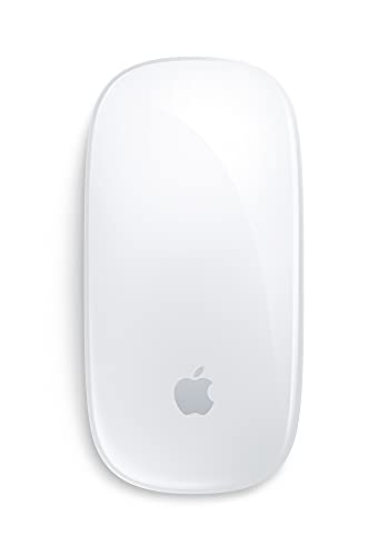 Apple Magic Mouse: Bluetooth, rechargeable. Works with Mac or iPad; White, Multi-Touch surface