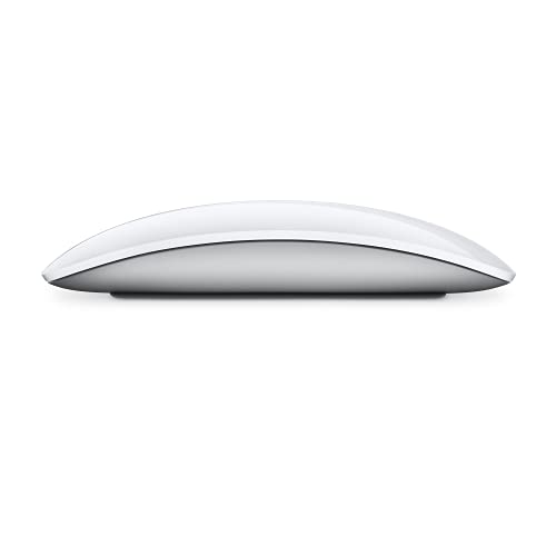 Apple Magic Mouse: Bluetooth, rechargeable. Works with Mac or iPad; White, Multi-Touch surface