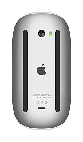 Apple Magic Mouse: Bluetooth, rechargeable. Works with Mac or iPad; White, Multi-Touch surface