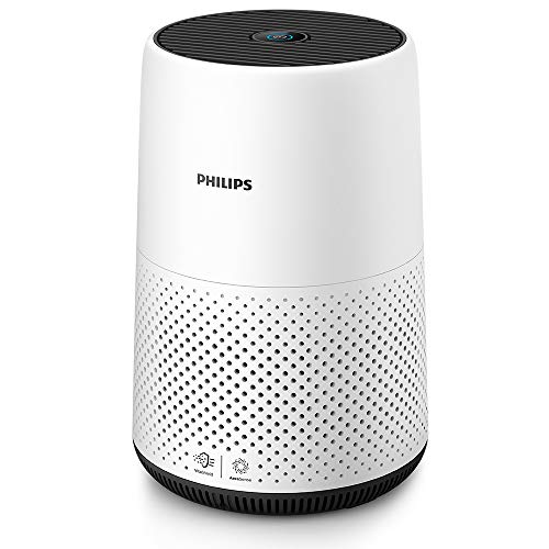 Philips AC0820/30 Series 800 Compact Purifier with Real Time Air Quality Feedback, Anti-Allergen, Reduces Odours and Gases, NanoProtect filter, 22 W