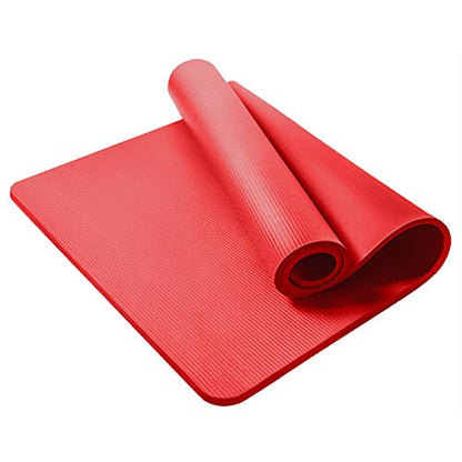 DSL Yoga Mat, Thick Non Slip Exercise Mat - Gym Fitness Pilates Workout Mat for Women Men, 15mm Large 61 x 185cm - Black/Blue/Purple/Pink/Green/Red