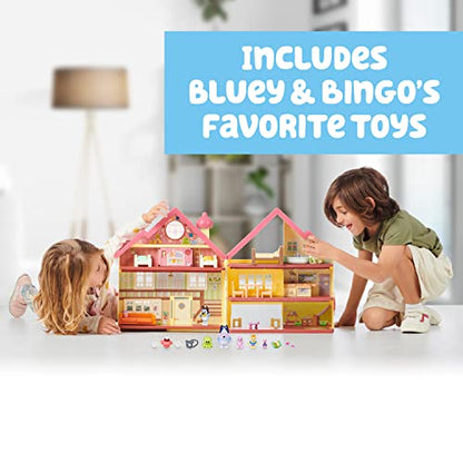 Bluey EXCLUSIVE Ultimate Lights and Sounds Playhouse and Toy Box,29 Accessories, 4 Characters – Bluey, Bingo,Chattermax and Nana, 50 Sounds and Phrases featuring moving Dance Floor and Flashing Lights