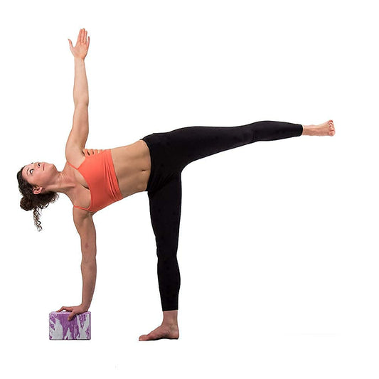 Base yoga Yoga Block - 1 or 2 pc set - Unique Strong/Firm/Lightweight EVA foam support block/brick (Green x 2 pack)