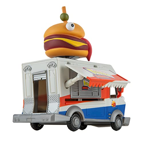 Fornite FNT1059 Durrr Burger Food Truck TRUCK-9-Inch Feature Vehicle with 2.5-Inch Articulated Beef Boss Figure