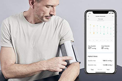 Withings BPM Connect - Electronic Blood Pressure Monitor, Blood Pressure Machines for Home Use with Wi-Fi Synchronization, Blood Pressure Machine iOS and Android compatible