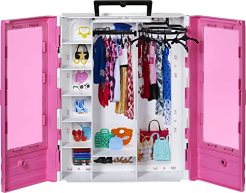 Barbie Fashionistas Ultimate Closet, Portable Fashion Toy for 3 to 8 Year Olds, GBK11