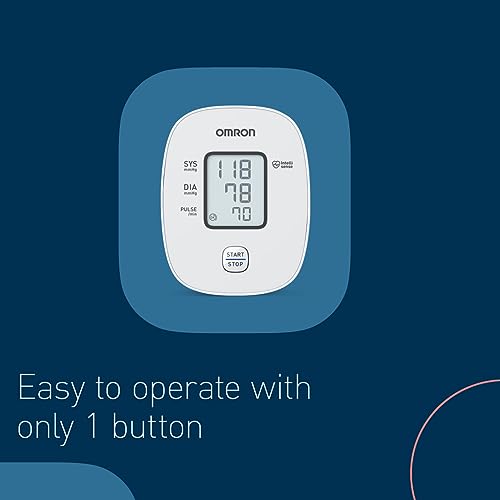 OMRON X2 Basic – Automatic Upper Arm Blood Pressure Monitor for Home Use, Clinically Validated, Blood Pressure Machine | Irregular Heartbeat Detection |Cuff Wrapping Guide - Accurate Results & Memory