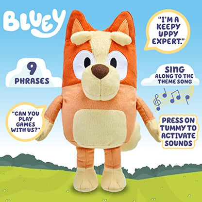 Bluey Bingo Large 30cm Talking Sounds Plush: Official Collectable Character Cuddly Jumbo Soft Toy