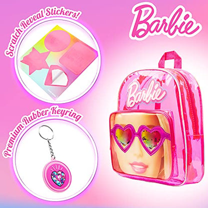 Barbie Backpack for Kids, Children's Backpacks Girls School Bag Teenage Girls, Gifts (Holo Pink)