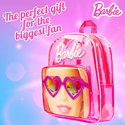 Barbie Backpack for Kids, Children's Backpacks Girls School Bag Teenage Girls, Gifts (Holo Pink)