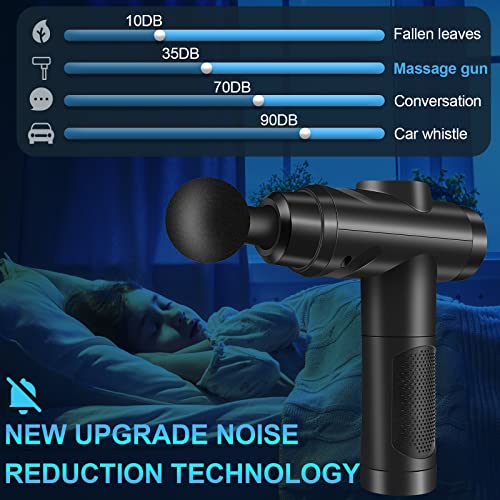 Massage Gun Deep Tissue, Muscle Percussion Massager with 30 Speeds Quiet Hand Massagers Massage Gun with LCD Touch Screen 10 Heads Massage Gun for Shoulder Body Back Relaxation (1#)