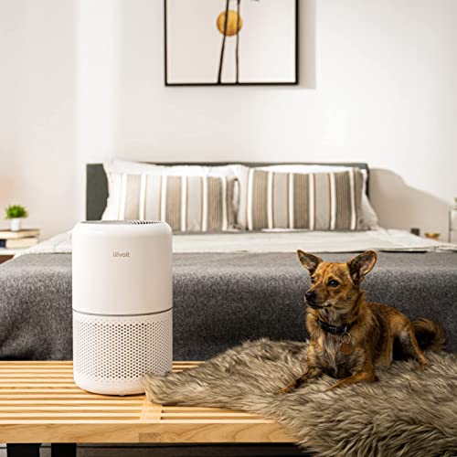 Levoit Air Purifiers for Home Bedroom with H13 HEPA & Carbon Air Filters CADR 187 m³/h, removes 99.97% Pollen Allergies Dust Smoke, Air Cleaner with Timer, Quiet 24dB Sleep Mode for Room Up to 40m²