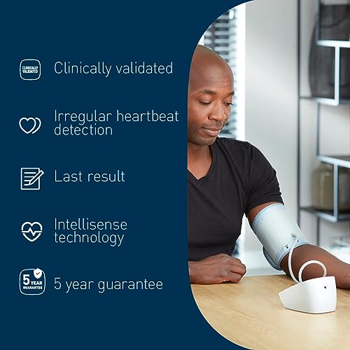 OMRON X2 Basic – Automatic Upper Arm Blood Pressure Monitor for Home Use, Clinically Validated, Blood Pressure Machine | Irregular Heartbeat Detection |Cuff Wrapping Guide - Accurate Results & Memory