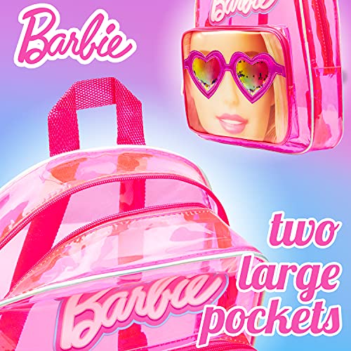 Barbie Backpack for Kids, Children's Backpacks Girls School Bag Teenage Girls, Gifts (Holo Pink)