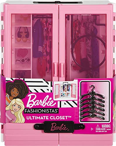 Barbie Fashionistas Ultimate Closet, Portable Fashion Toy for 3 to 8 Year Olds, GBK11