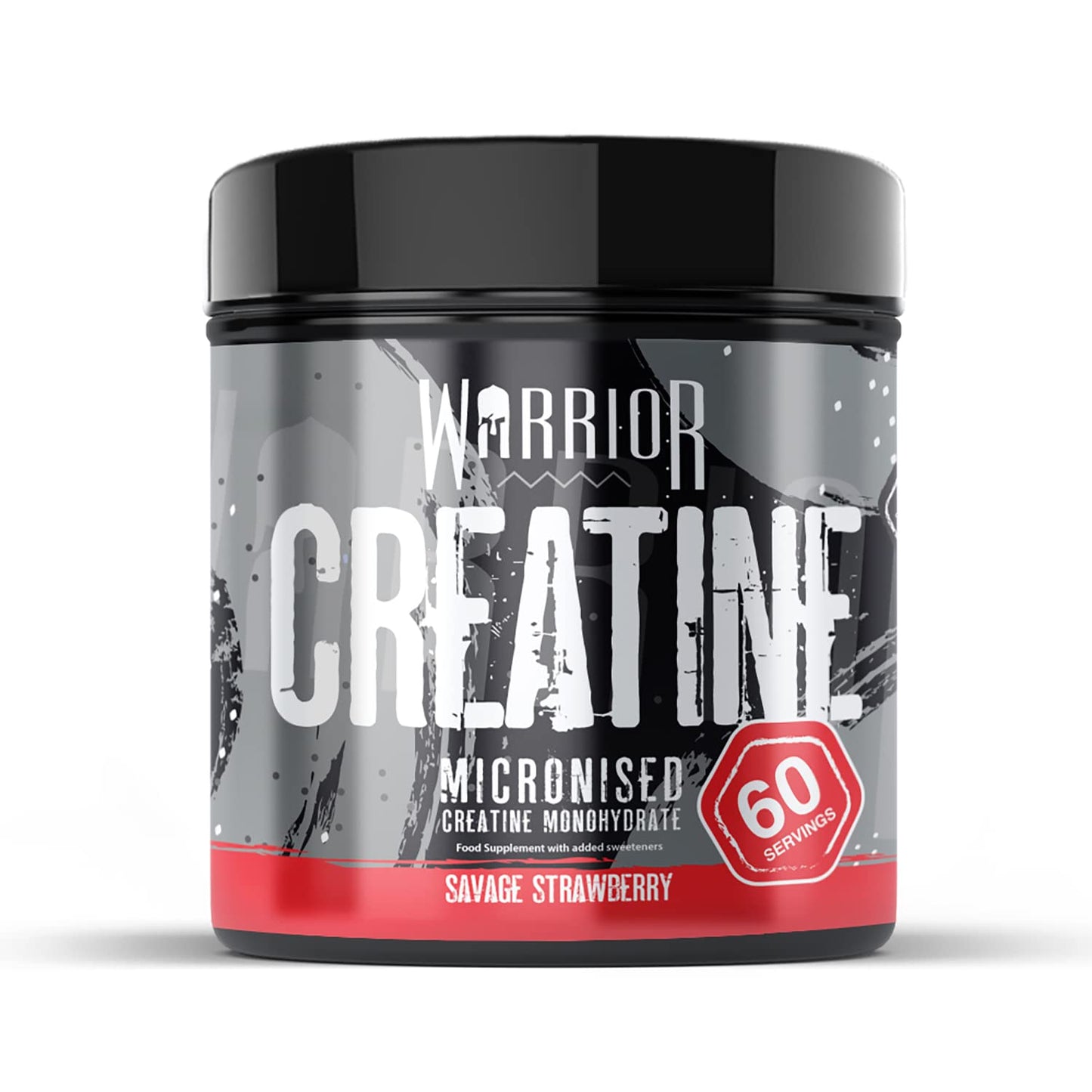 Warrior, Creatine Monohydrate Powder - 300g - Micronised for Easy Mixing - for Recovery & Performance, Savage Strawberry