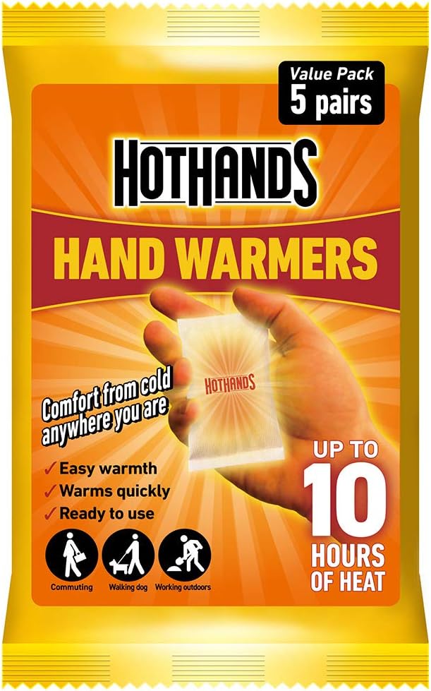 HOTHANDS Unisex's 372-3970 Hand Warmers, Clear, 5 Pairs,Transparent