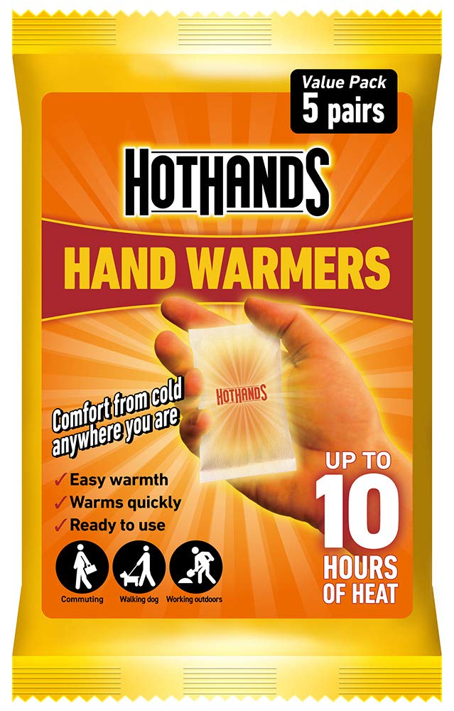 HOTHANDS Unisex's 372-3970 Hand Warmers, Clear, 5 Pairs,Transparent