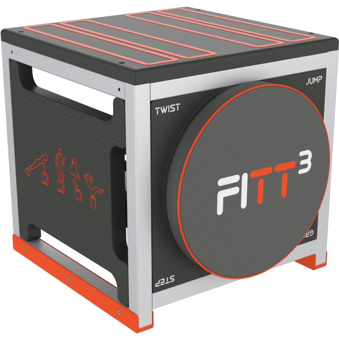 New Image Unisex's FITT Cube Total Body Workout, High Intensity Interval Training Machine, Black