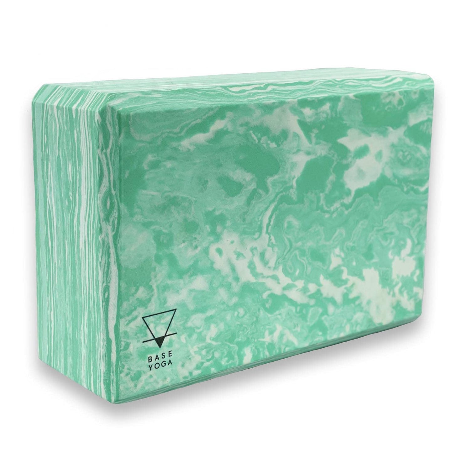 Base yoga Yoga Block - 1 or 2 pc set - Unique Strong/Firm/Lightweight EVA foam support block/brick (Green x 2 pack)