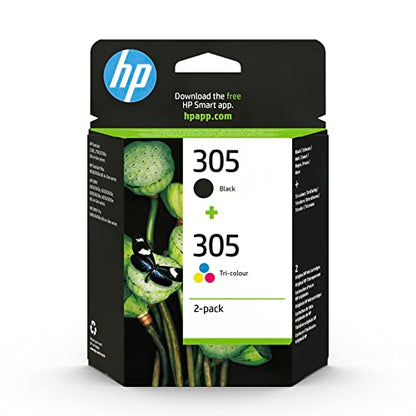 HP 305, Black/Tri-Colour Original Ink Cartridges (6ZD17AE) (Pack of 2)