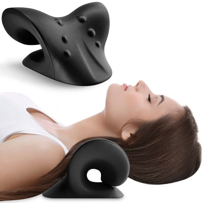 Anzorhal Neck Stretcher,Neck Cloud,Neck Cloud - Cervical Traction Device,Cervical Neck Traction Pillow,Neck Pain Relief (Black)