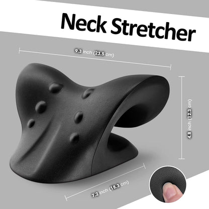 Anzorhal Neck Stretcher,Neck Cloud,Neck Cloud - Cervical Traction Device,Cervical Neck Traction Pillow,Neck Pain Relief (Black)