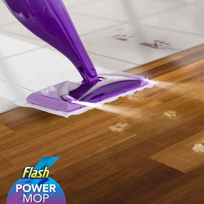 Flash Powermop Floor Cleaner Starter Kit, All-In-One Mopping System, Powered Deep Clean For Your Hard Floor Surfaces