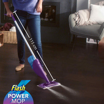 Flash Powermop Floor Cleaner Starter Kit, All-In-One Mopping System, Powered Deep Clean For Your Hard Floor Surfaces