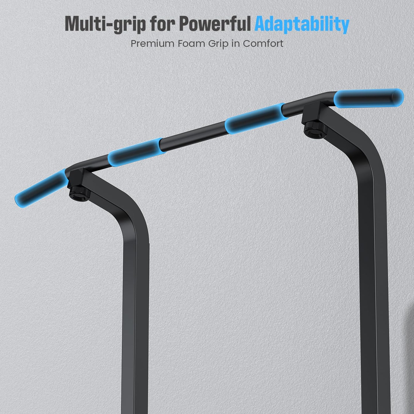 Sportsroyals Power Tower Dip Station Pull Up Bar for Home Gym Strength Training Workout Equipment, 450LBS.