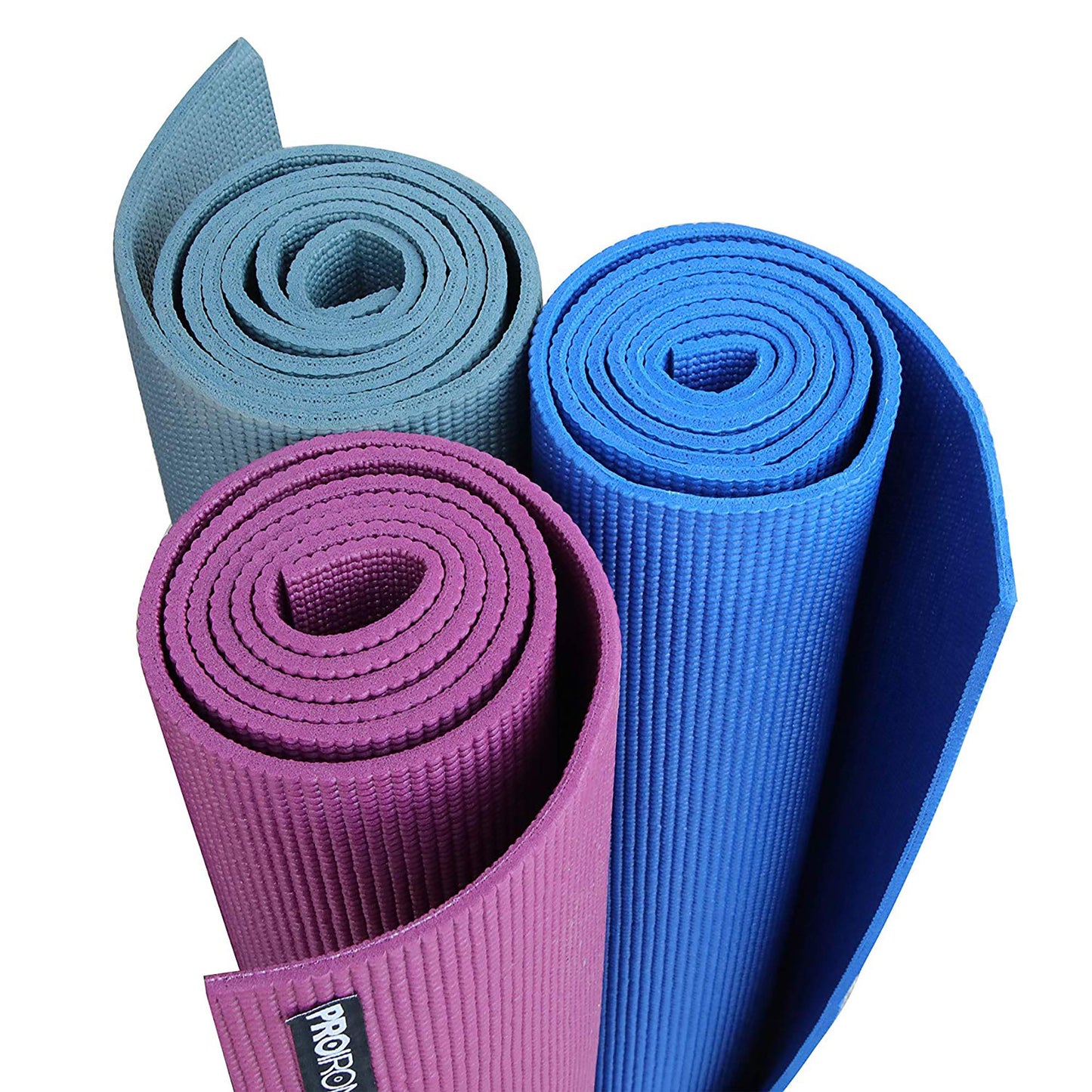 PROIRON Yoga Mat Exercise Mat with Free Travel Carry Bag for Home Gym Fitness 3.5mm or 6mm thick in Blue, Dark Green, Purple