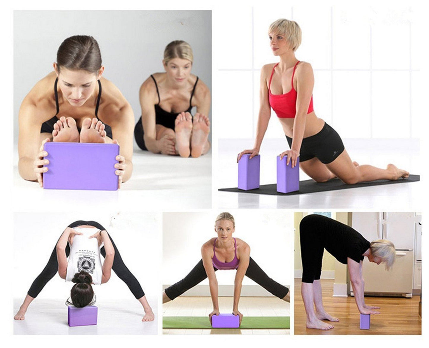 VLFit Set of 2 Hi-Density Yoga Blocks Choose Your Colour